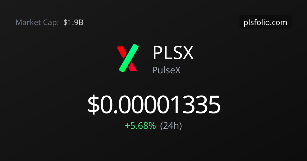 PLSX live price, chart, and market data PLSFolio